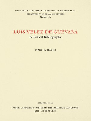cover image of Luis Vélez de Guevara
